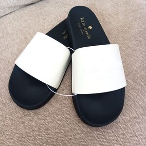 Kate Spade Monochrome Slide Sandals
